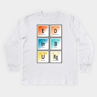 Elements of Edinburg City Kids Long Sleeve T-Shirt